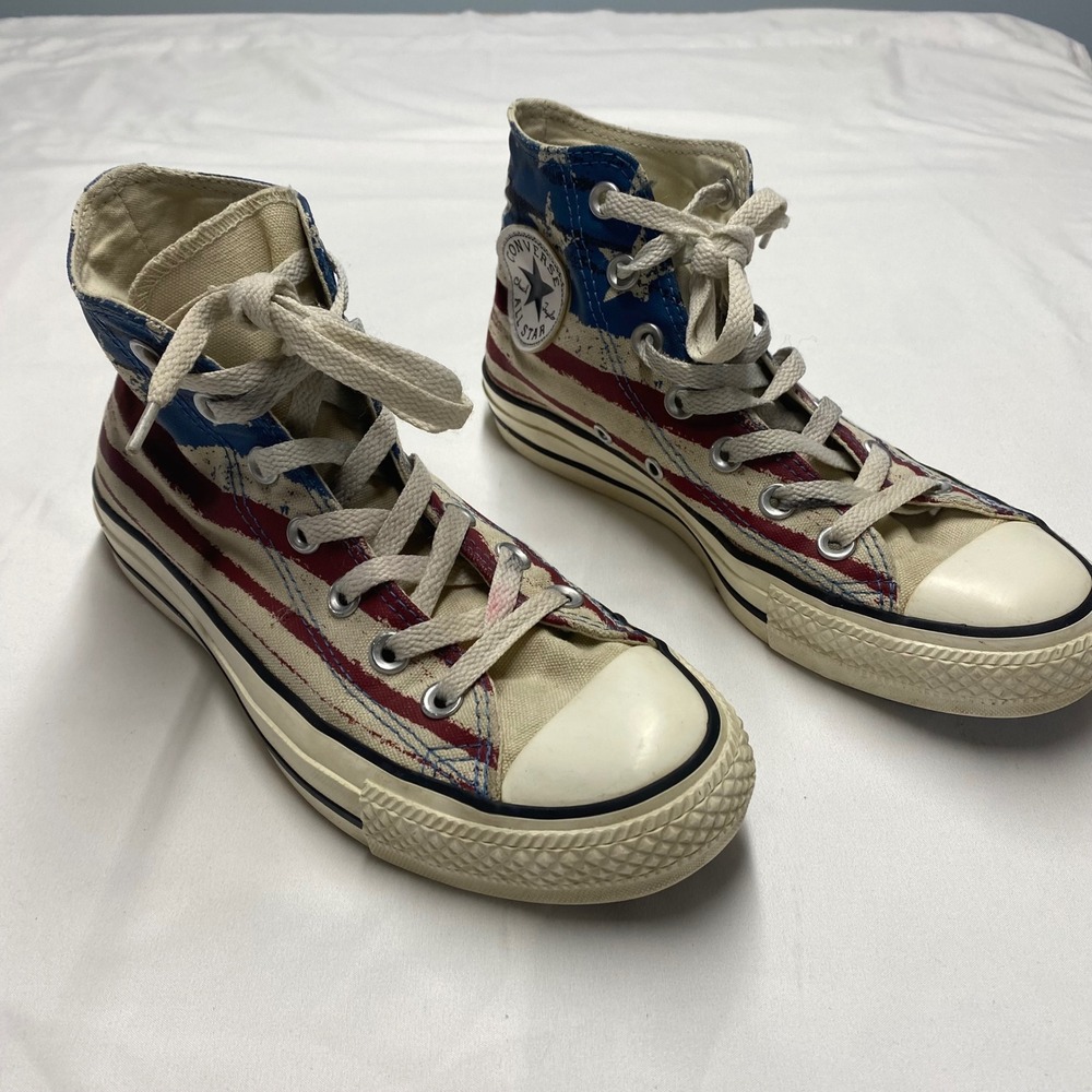 Converse Chuck Taylor All Star American Flag High Top Sneakers Mens 5 W 7